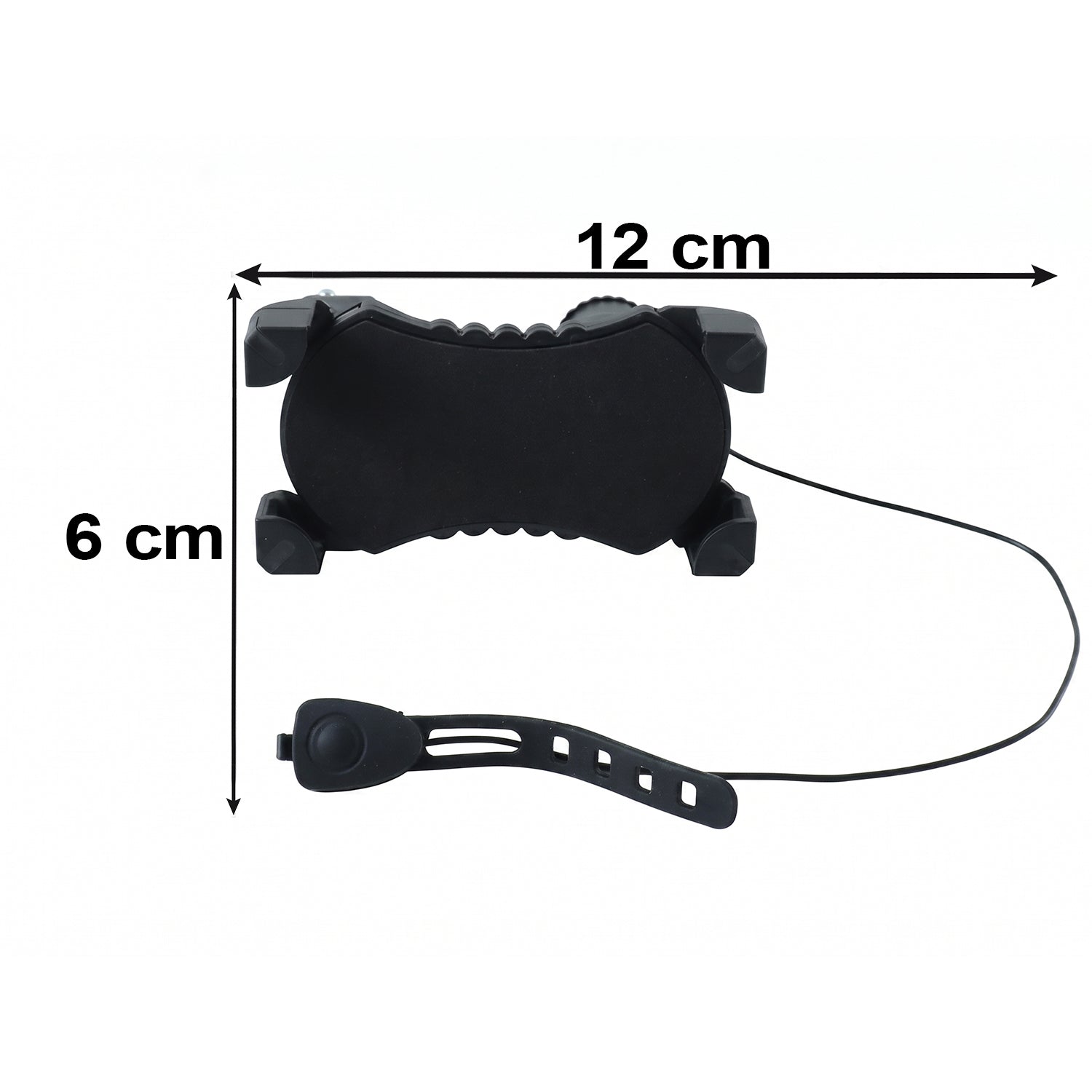 Plastic Bicycle Phone Holder With Handlebar Mount For Secure Mobile Use With Horn (1 Pc)